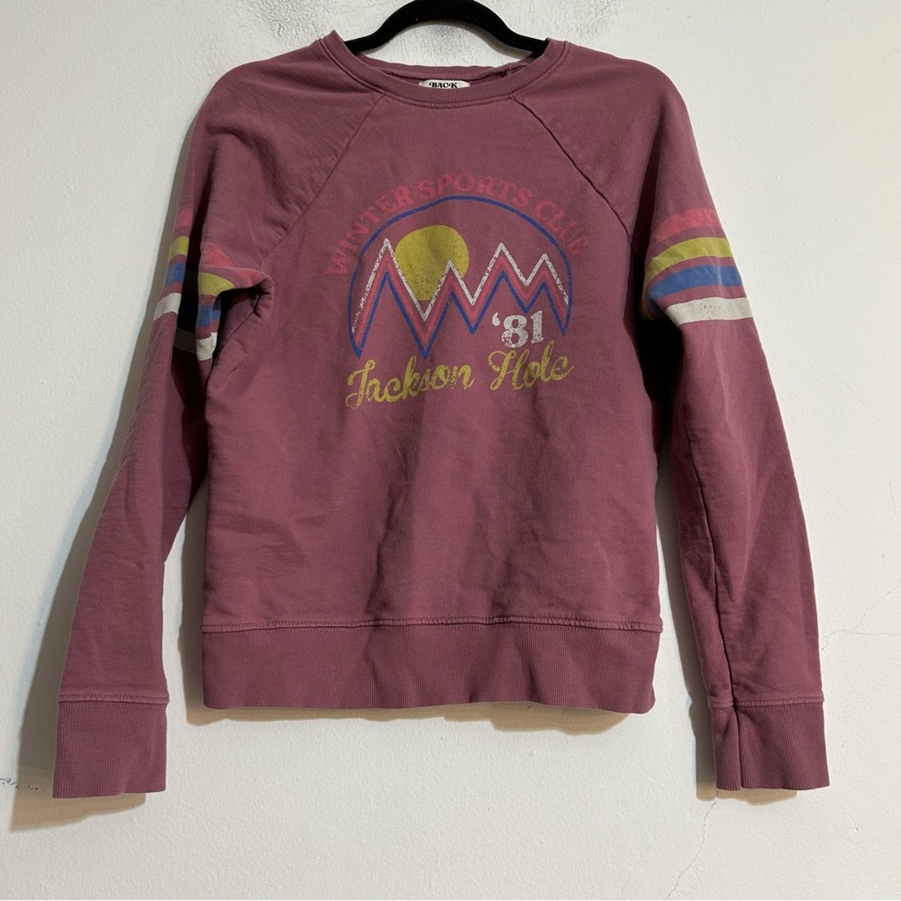 Anthropologie Back When Winter Sports Club Jackson Hole Graphic Sweatshirt XS